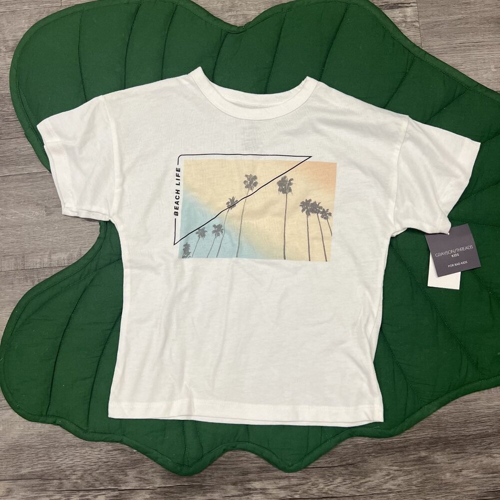 Grayson Threads Kids XS 4/5 Short Sleeve Palm Graphic Tee